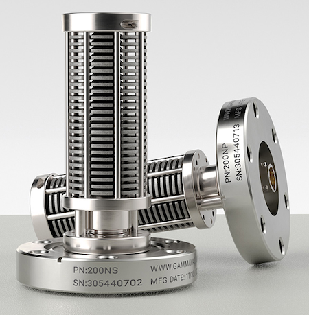 Gamma Vacuum NEG 200NS non-evaporable getter with sintered disc construction and CF flange mounting